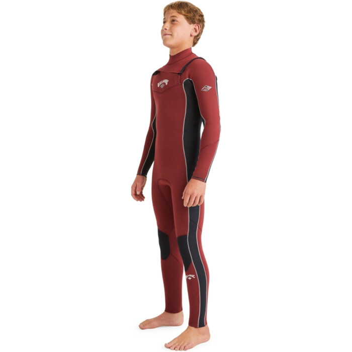 2024 Billabong Junior Absolute Natural 5/4mm Chest Zip Wetsuit ABBW100152 - Burnt Henna